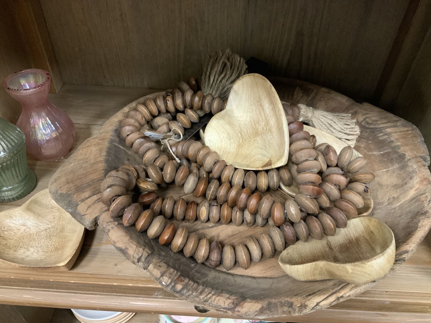 LARGE BEADS WITH TASSLE