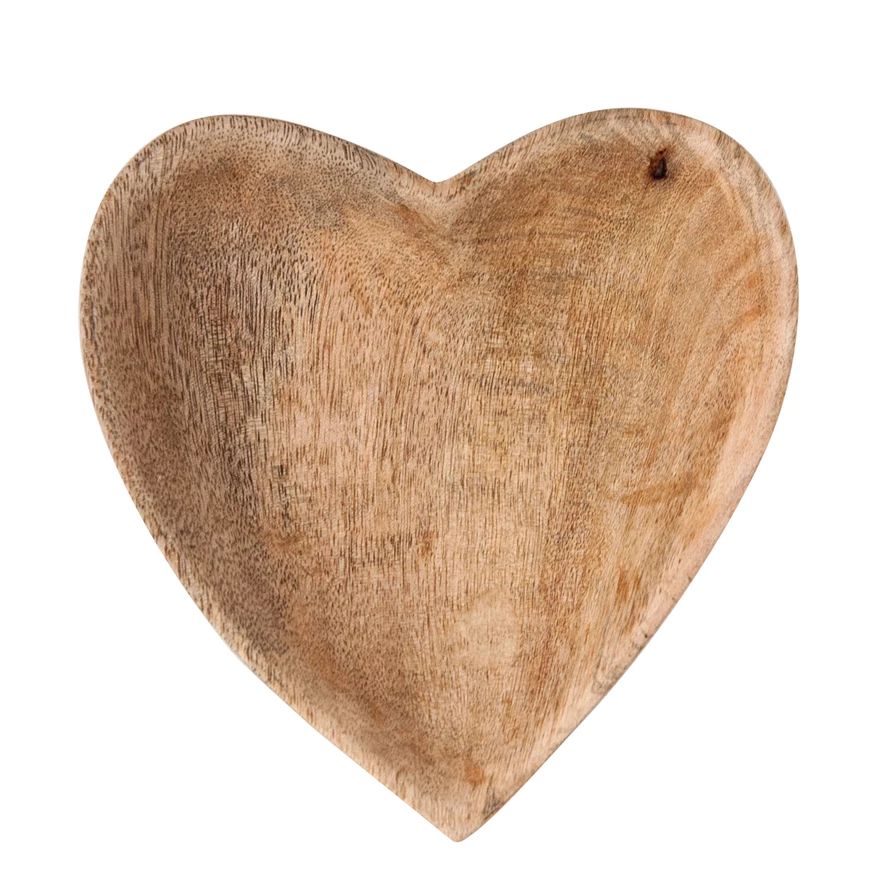 Wooden Heart  Bowl
