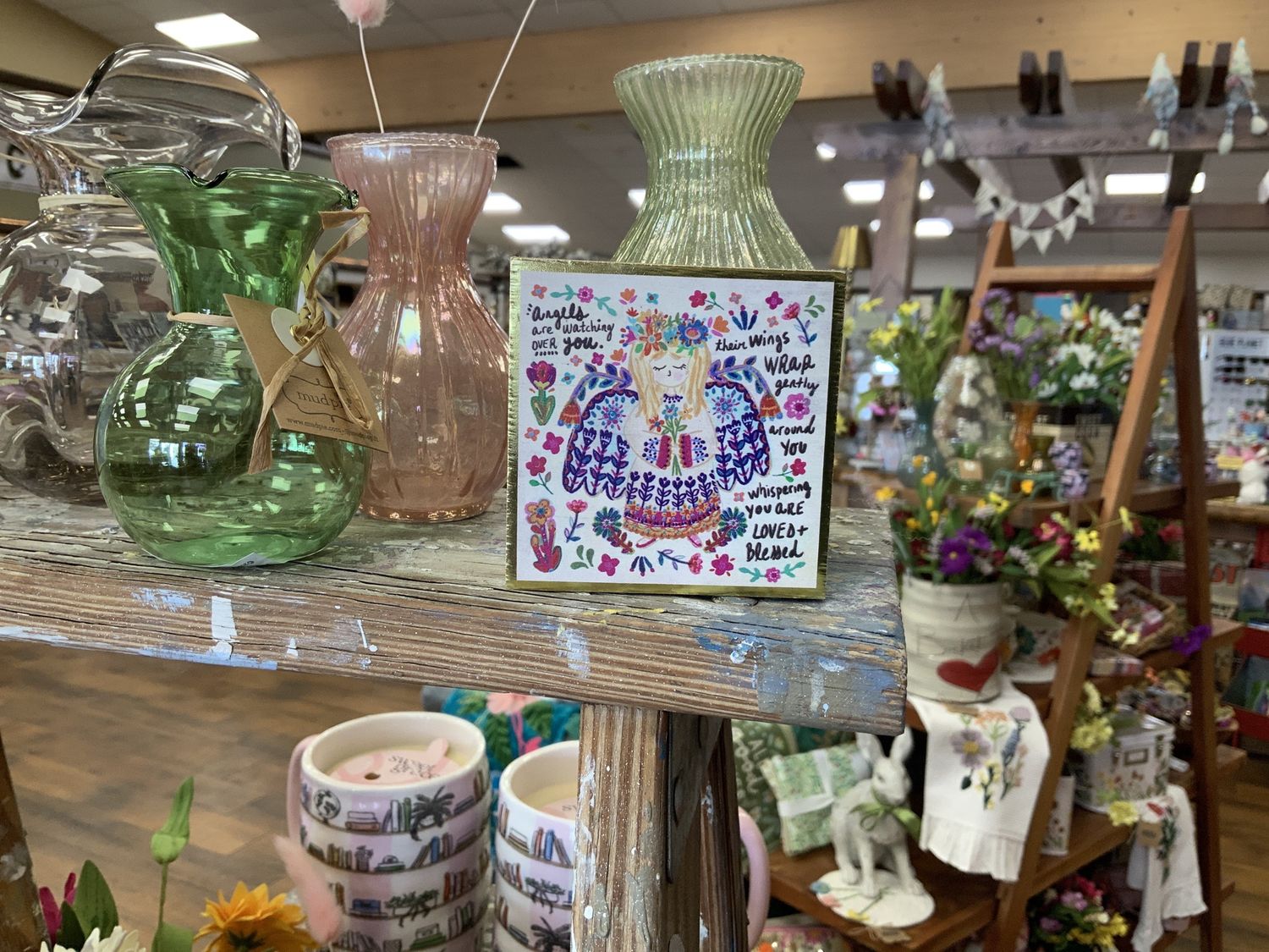 ANGELS WOODEN SIGN NL