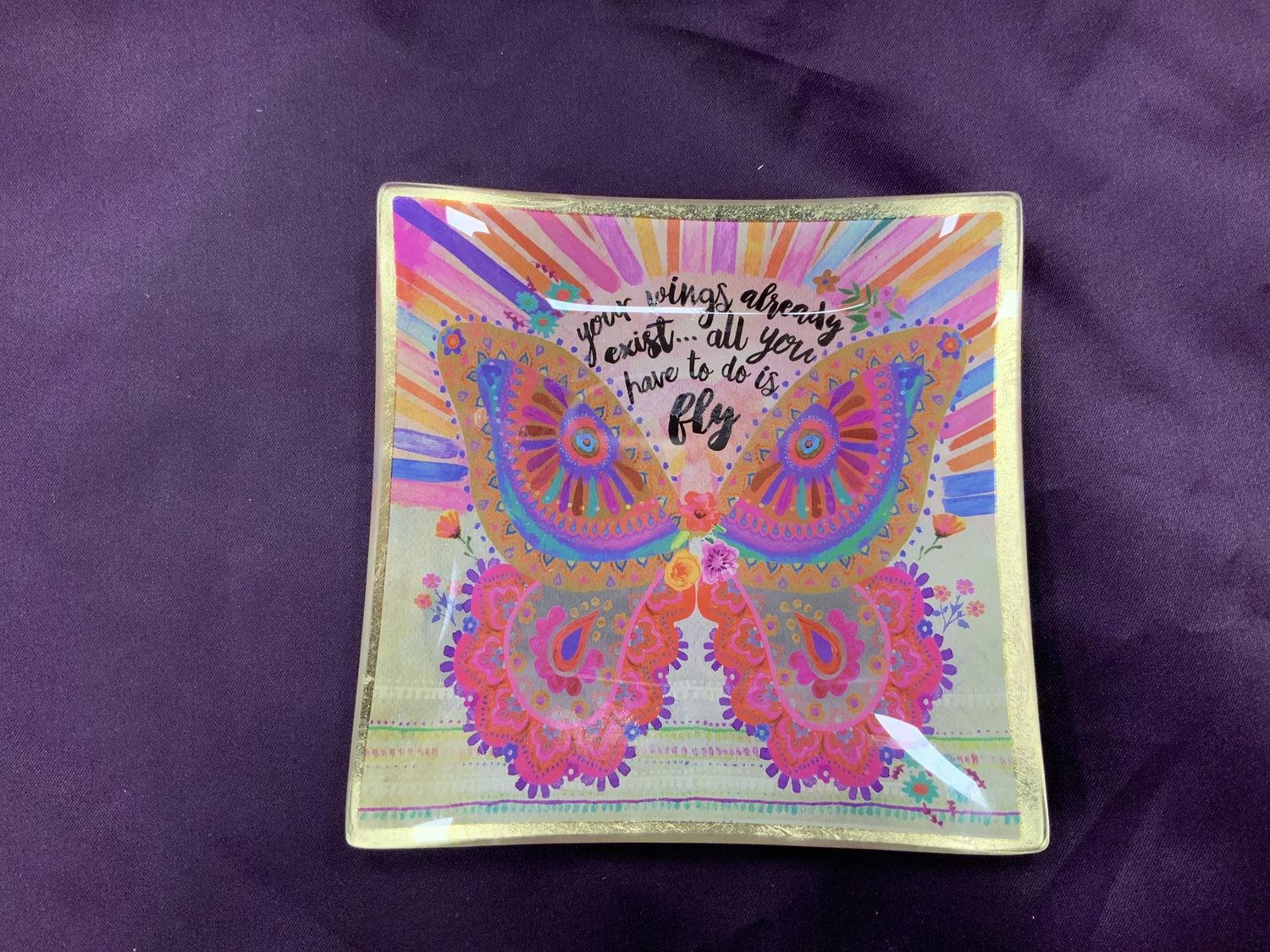 Glass Tray Your Wings Already Exist