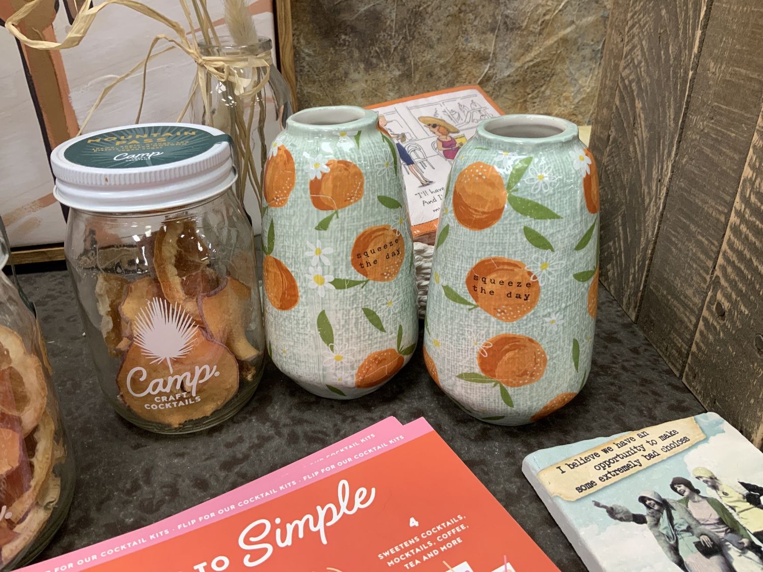 Orange Ceramic Bud Vase