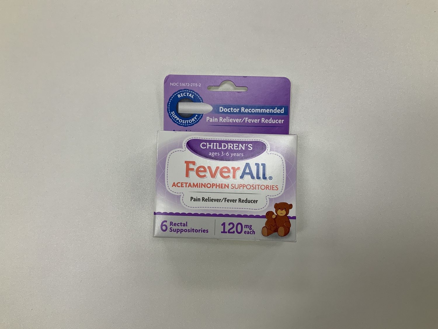 Feverall 120 Mg Acetaminophen Suppository