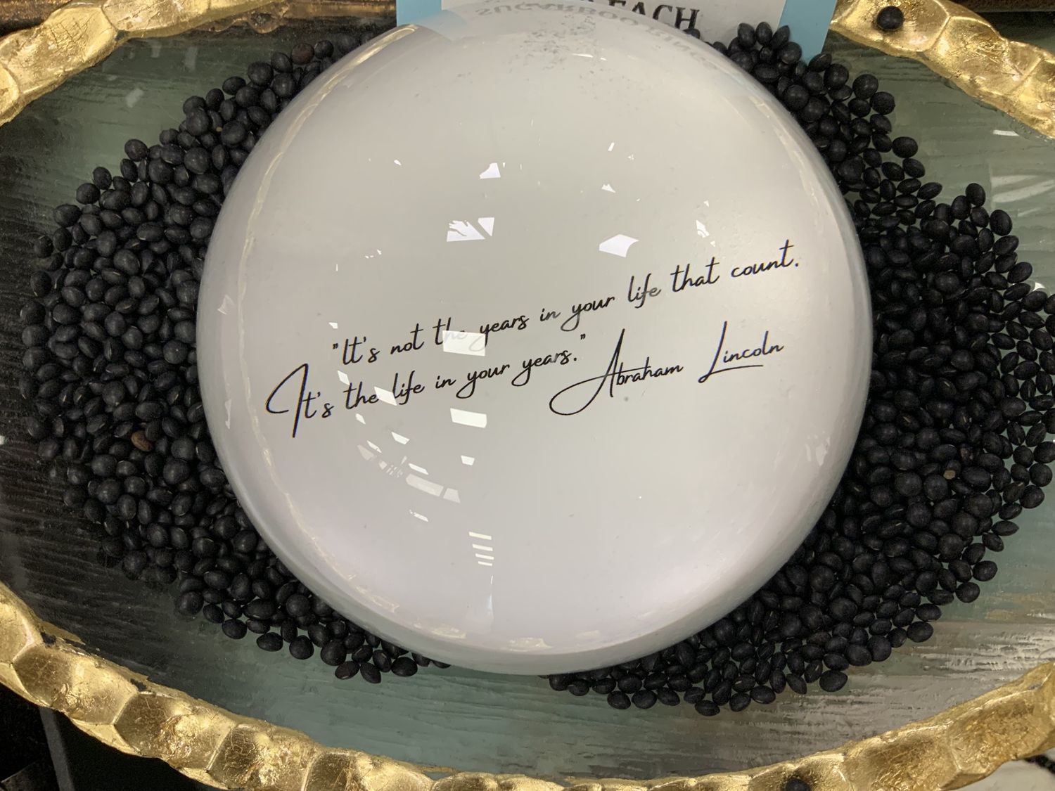 Abraham Lincoln  Quote Paperweight