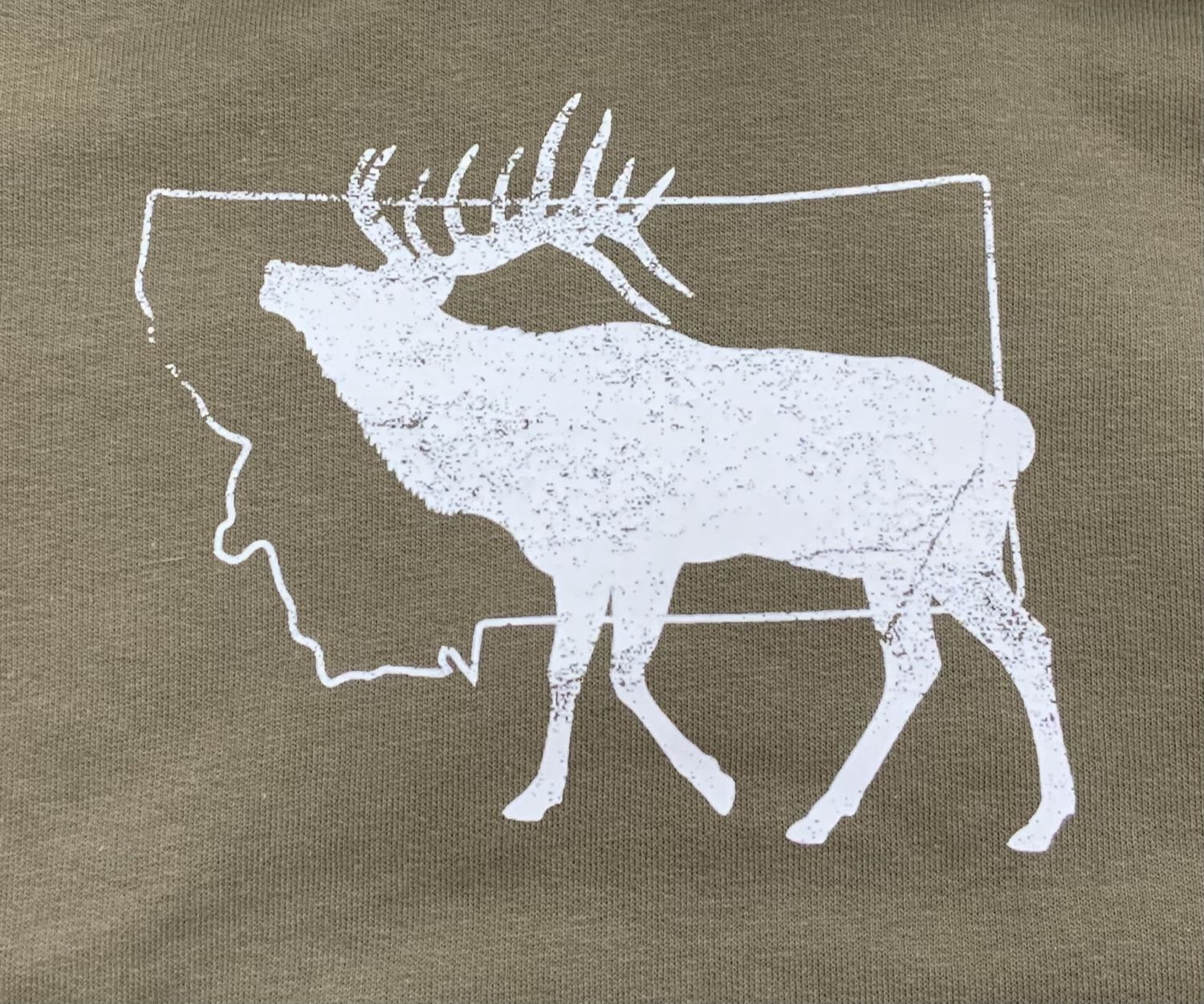 ELK TOODLER ARMY GREEN HOODIE 2T