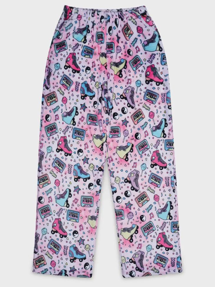 Let's Roll Tween Plush Pants - Medium