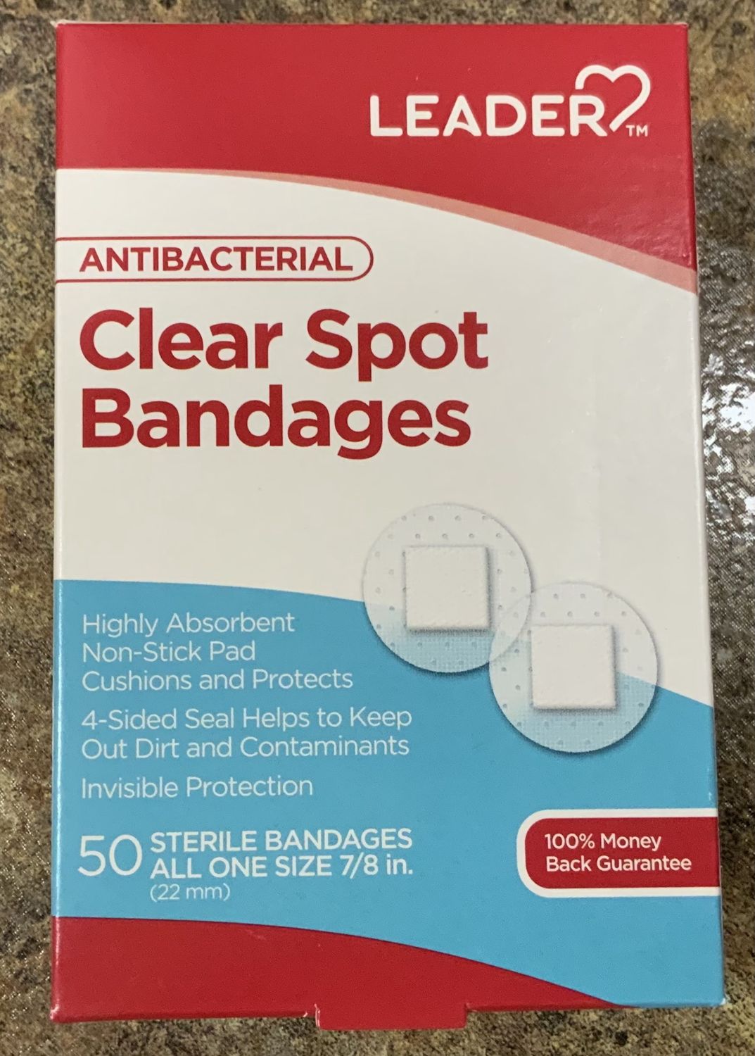 Leader Bandage Clear Spot 50ct.