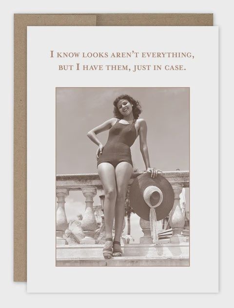 SM807  b-day card - I Know Looks Aren't Everything..