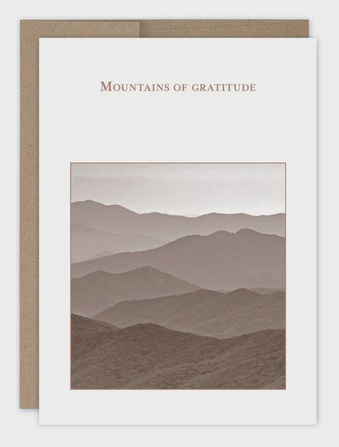 Mountains of Gratitude Card