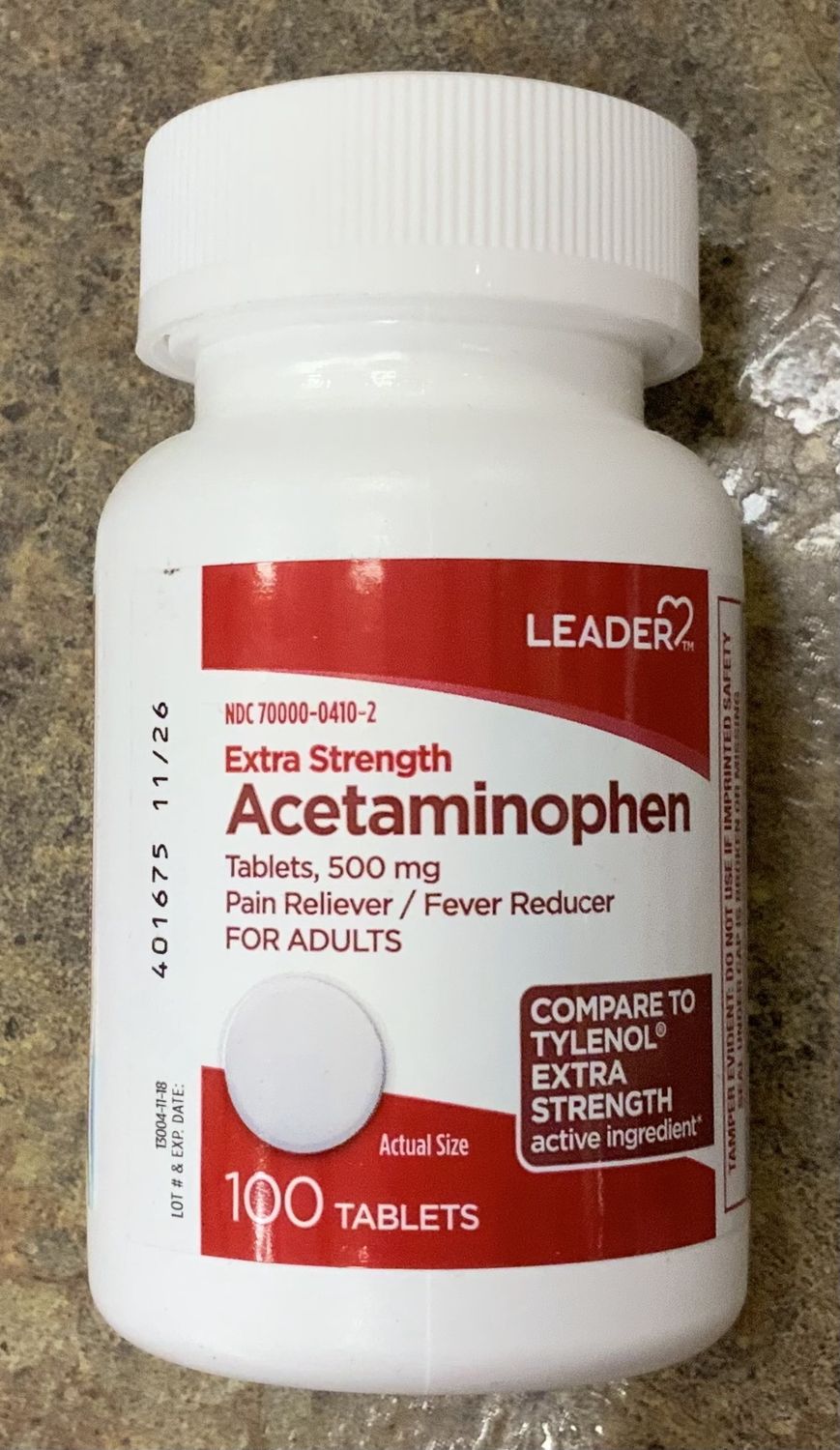 Acetaminophen 500 Mg Tablets