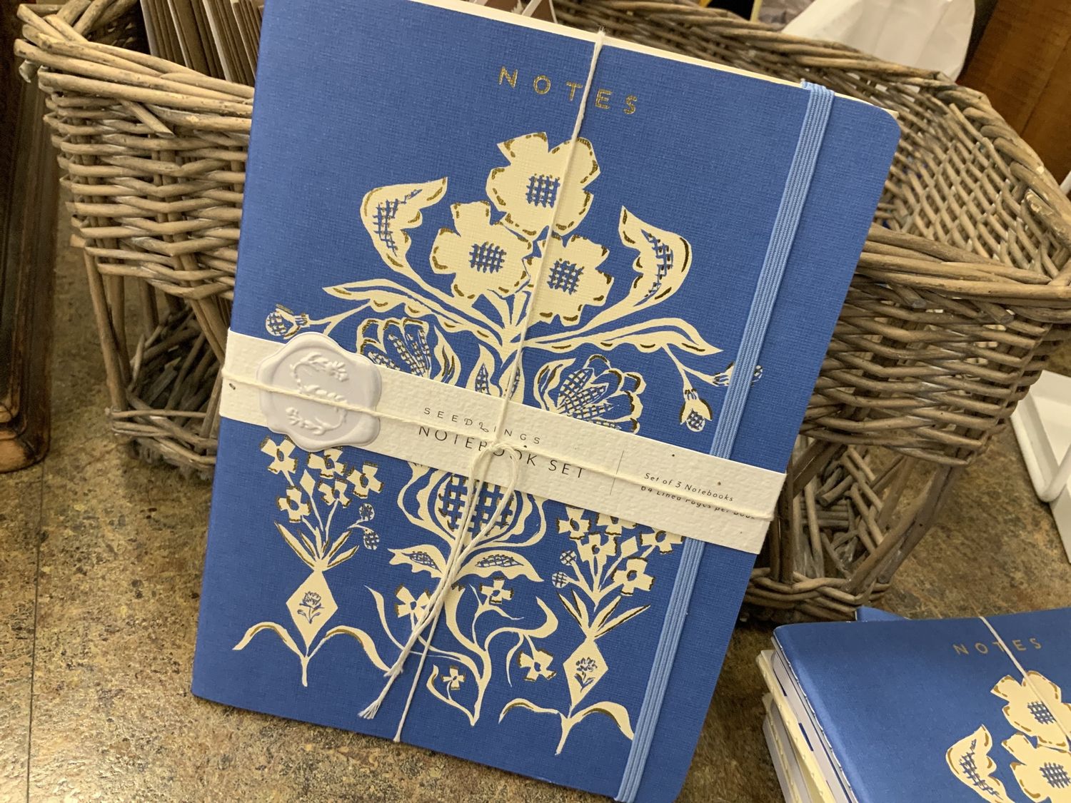 Bouquet  in Blue Seedling Notebook Set