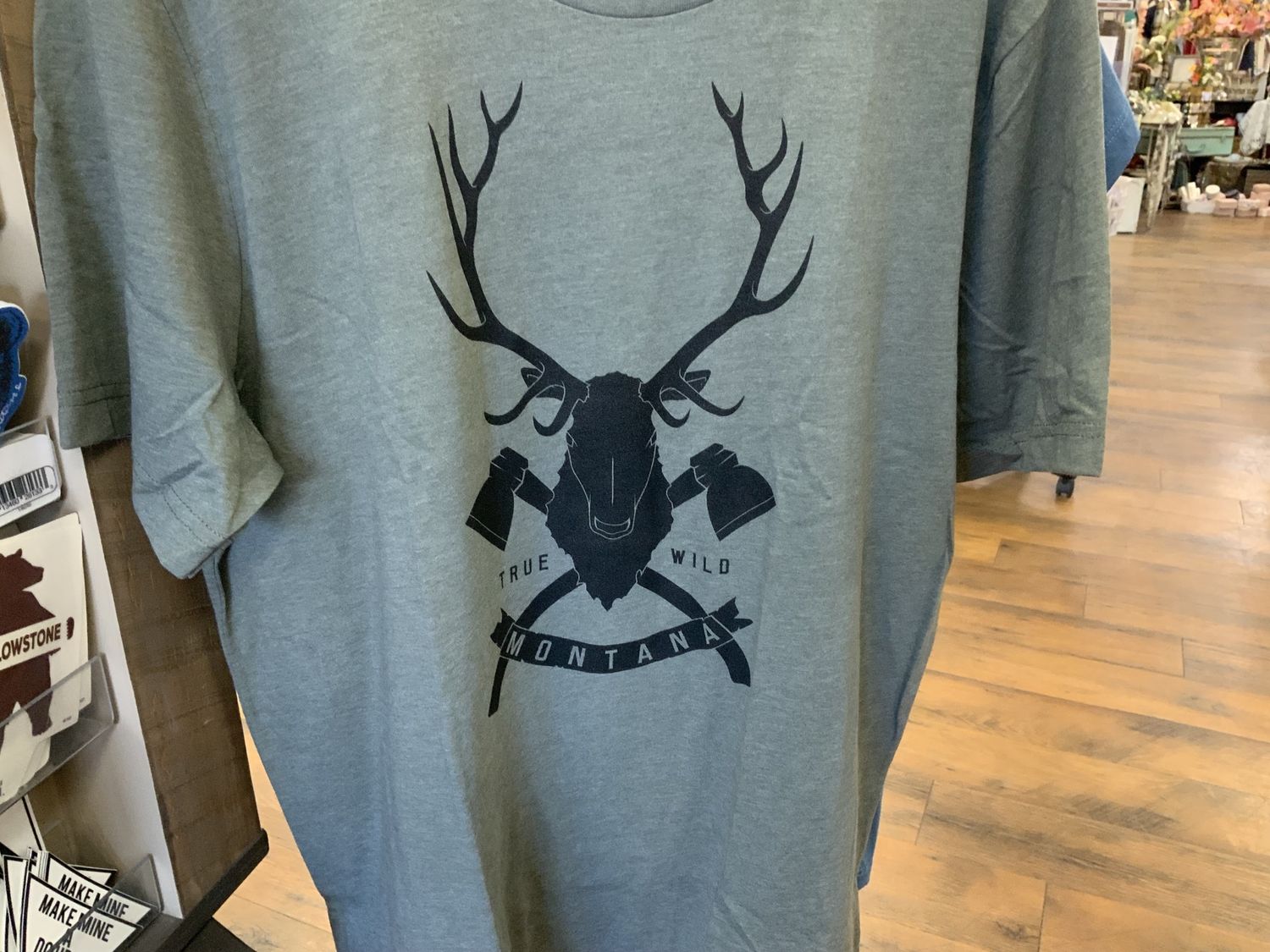 TRUE WILD Tee  military/black SM