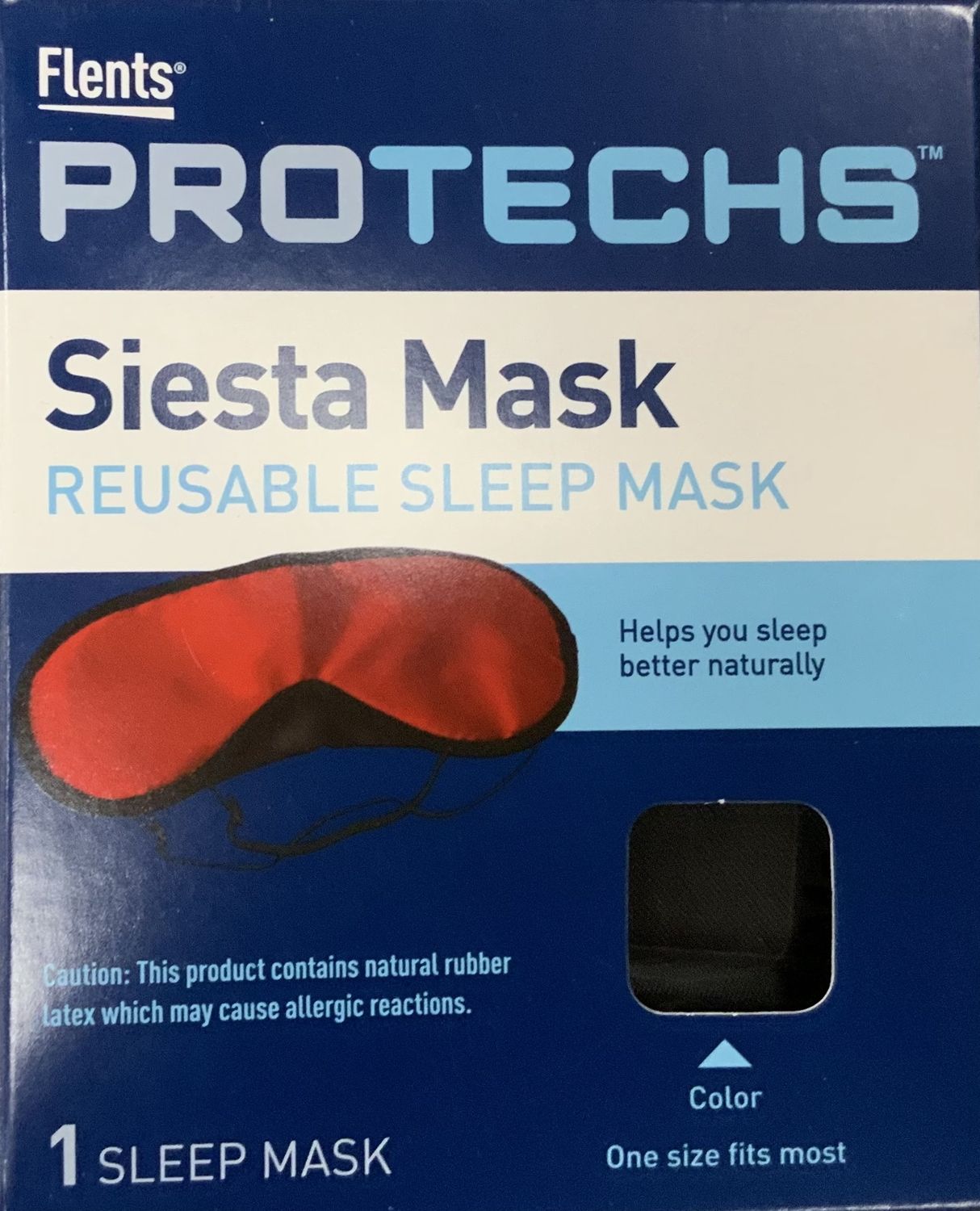Flents Siesta Mask - 1 Reusable Sleep Mask