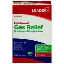 Leader Gas Relief  Softgels  30 CT