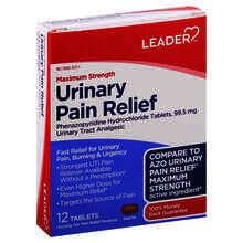 Leader Urinary Pain Relief Max 99.5 Mg 12-Tb