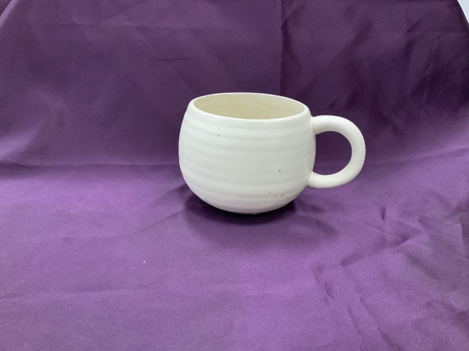 Beige Stoneware Mug