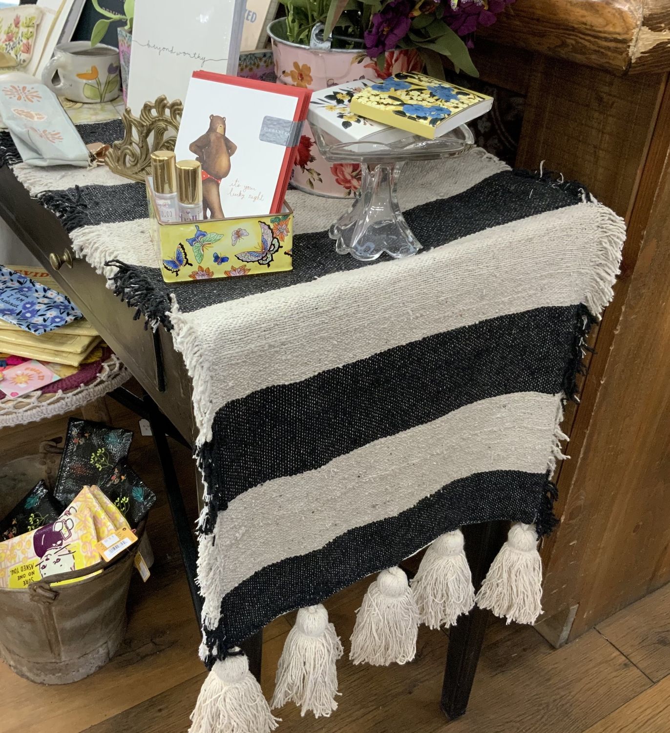 Rustic Striped Table Runner