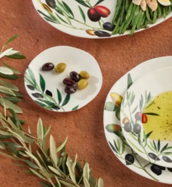 OLIVE CANAPE PLATE 6IN