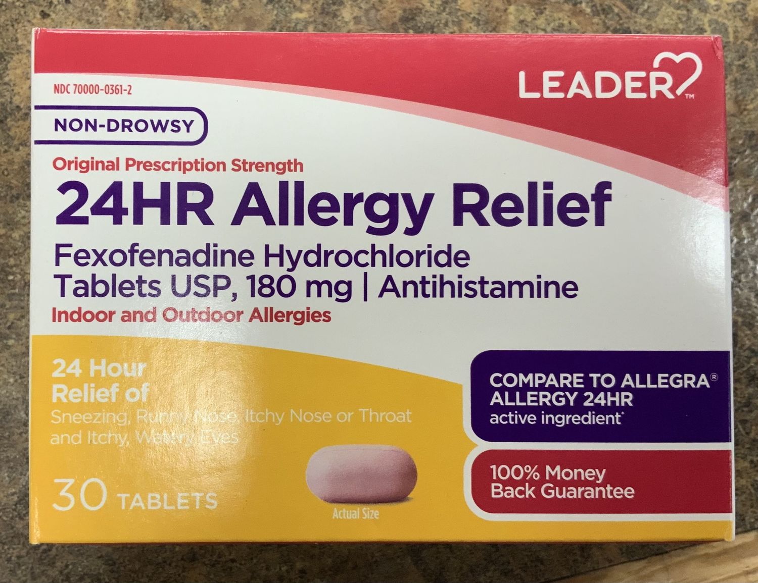 24 hour Allergy Relief - Fexofenadine Hydrochloride