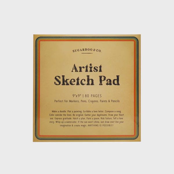 Artist Sketch Pad 9"x 9"