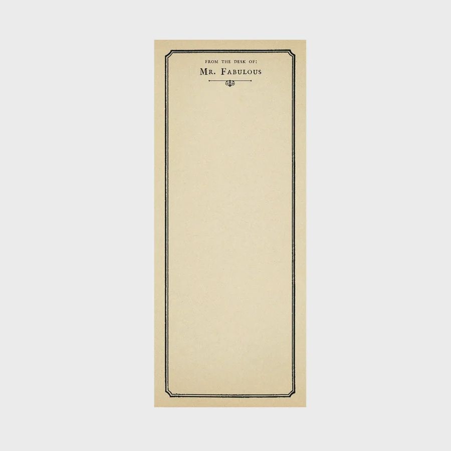 Mr. Fabulous Skinny Notepad