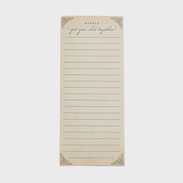 Kindly Get Your Shit Together Notepad