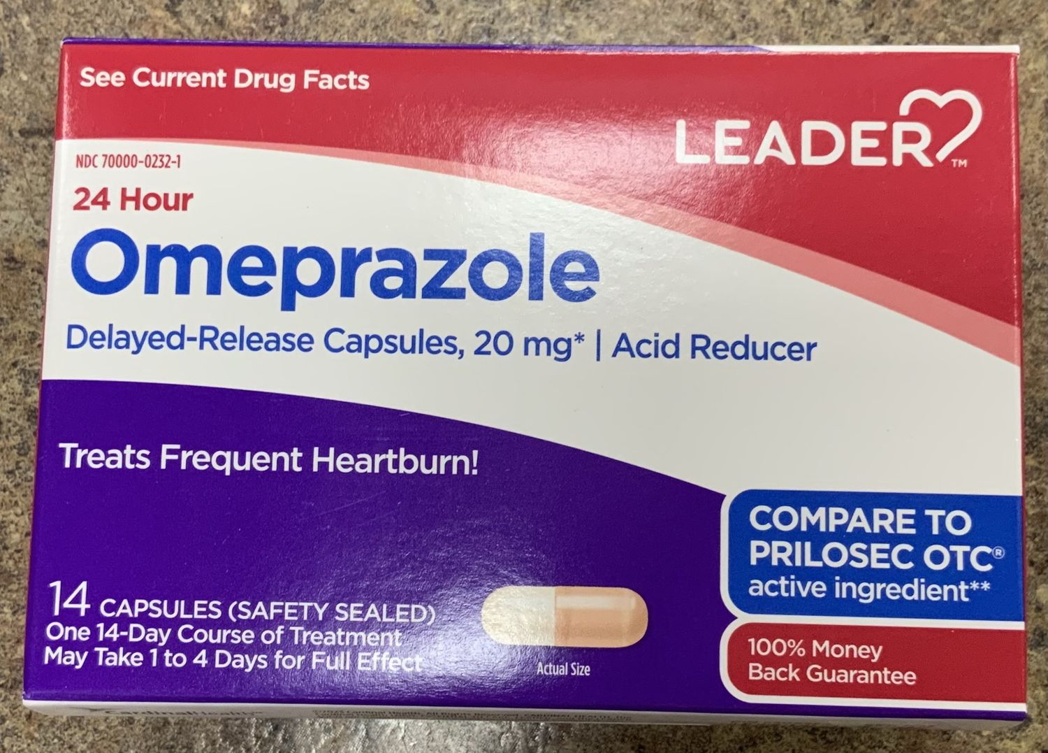 Acid Reducer 20 Mg Capsules- Omeprazole 24 hour