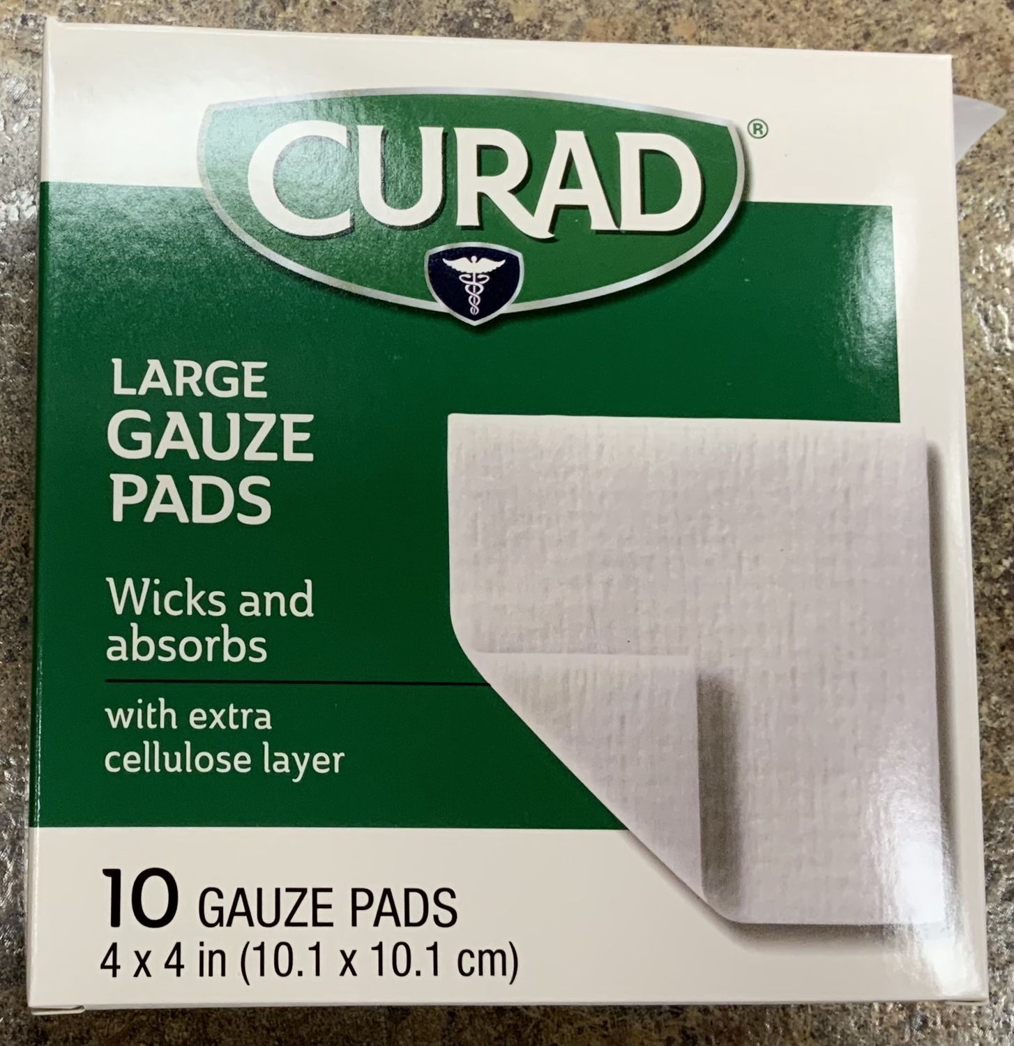 Curad Large Gauze Pads 4"x4" 10 count