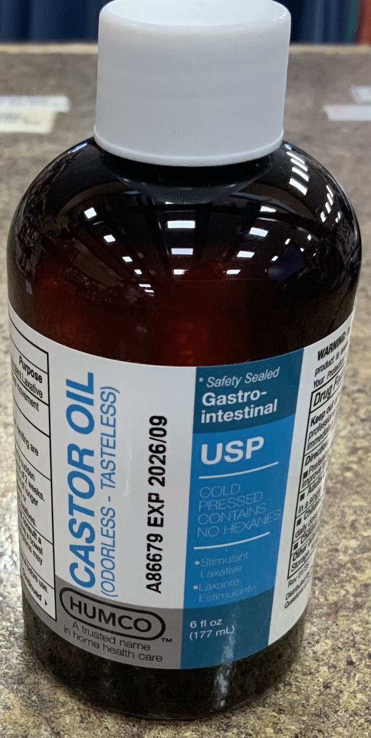 Castor Oil Usp Ot Humc 6Oz