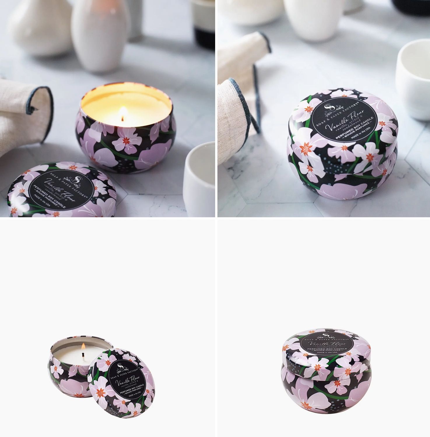 Vanilla Fleur Soy Candle