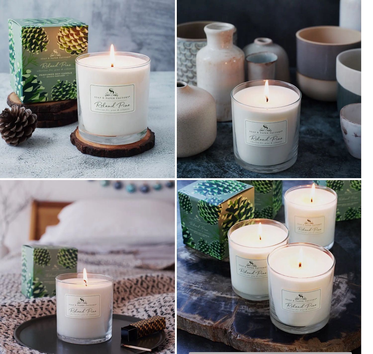 Roland Pine Soy Glass Candle