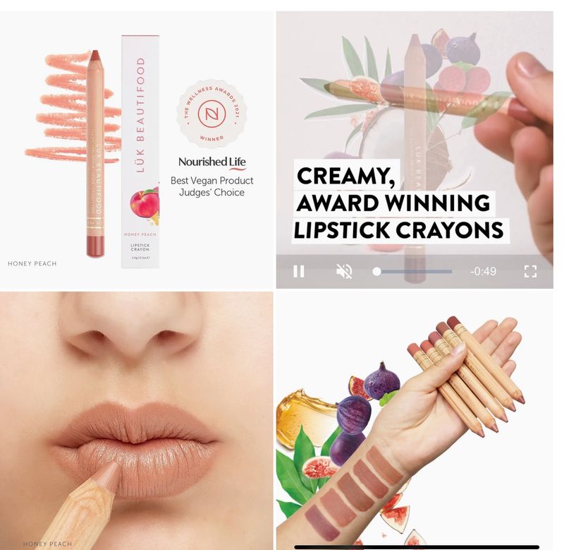 LUK BEAUTIFOOD HONEY PEACH LIPSTICK CRAYON