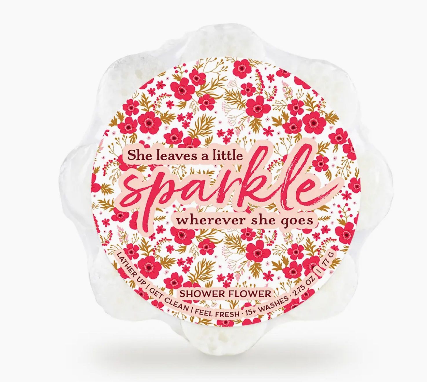 SHE LEAVES A SPARKLE SOAP FLOWER