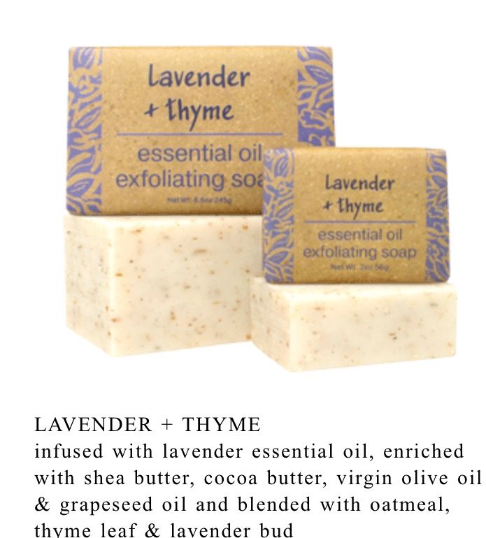 Lavender + Thyme Essential Oil Soap