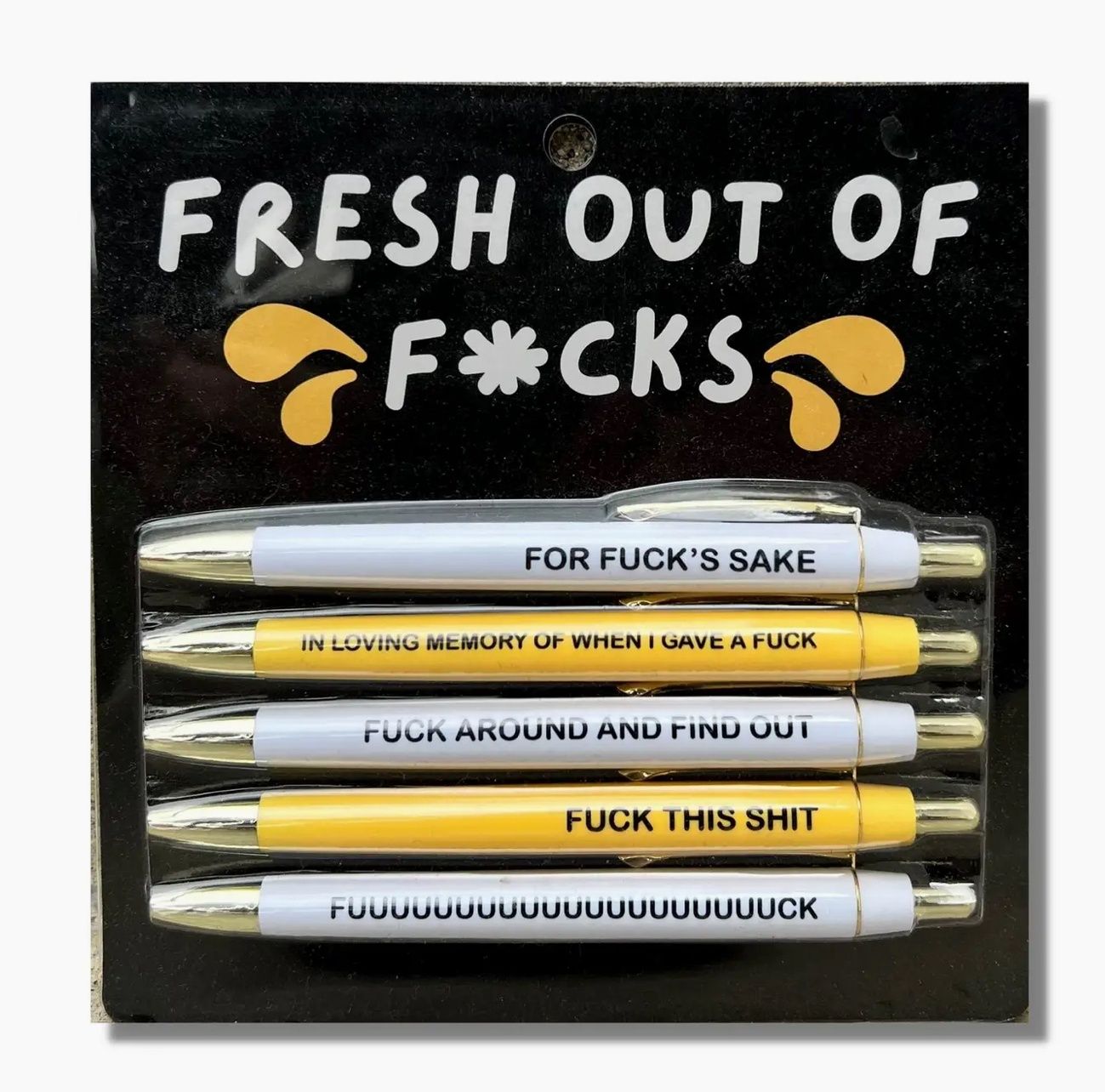 Fresh Out Of F*Cks Pen Set