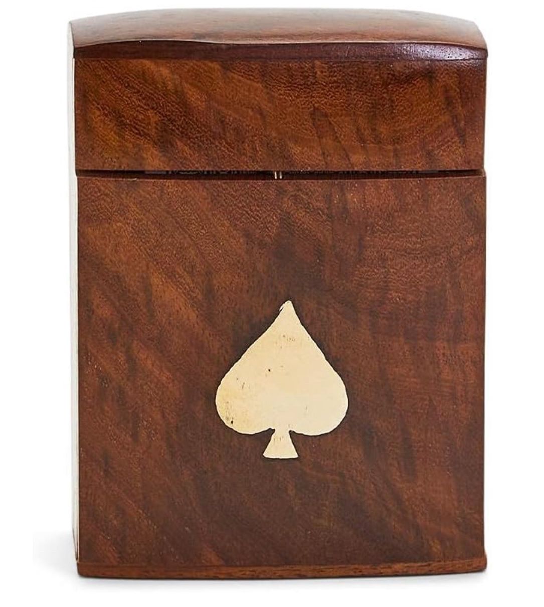 Wood Crafted Card Playing Set