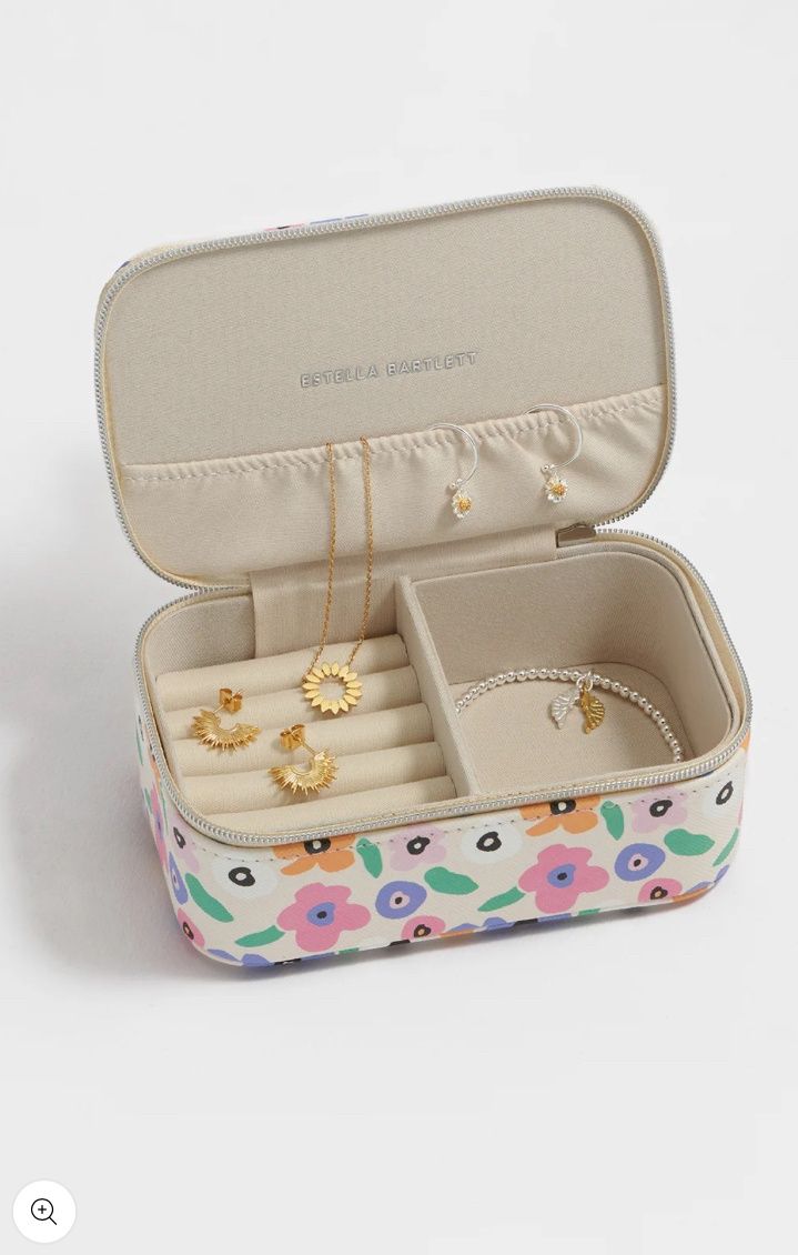 Floral Print Jewelry Box
