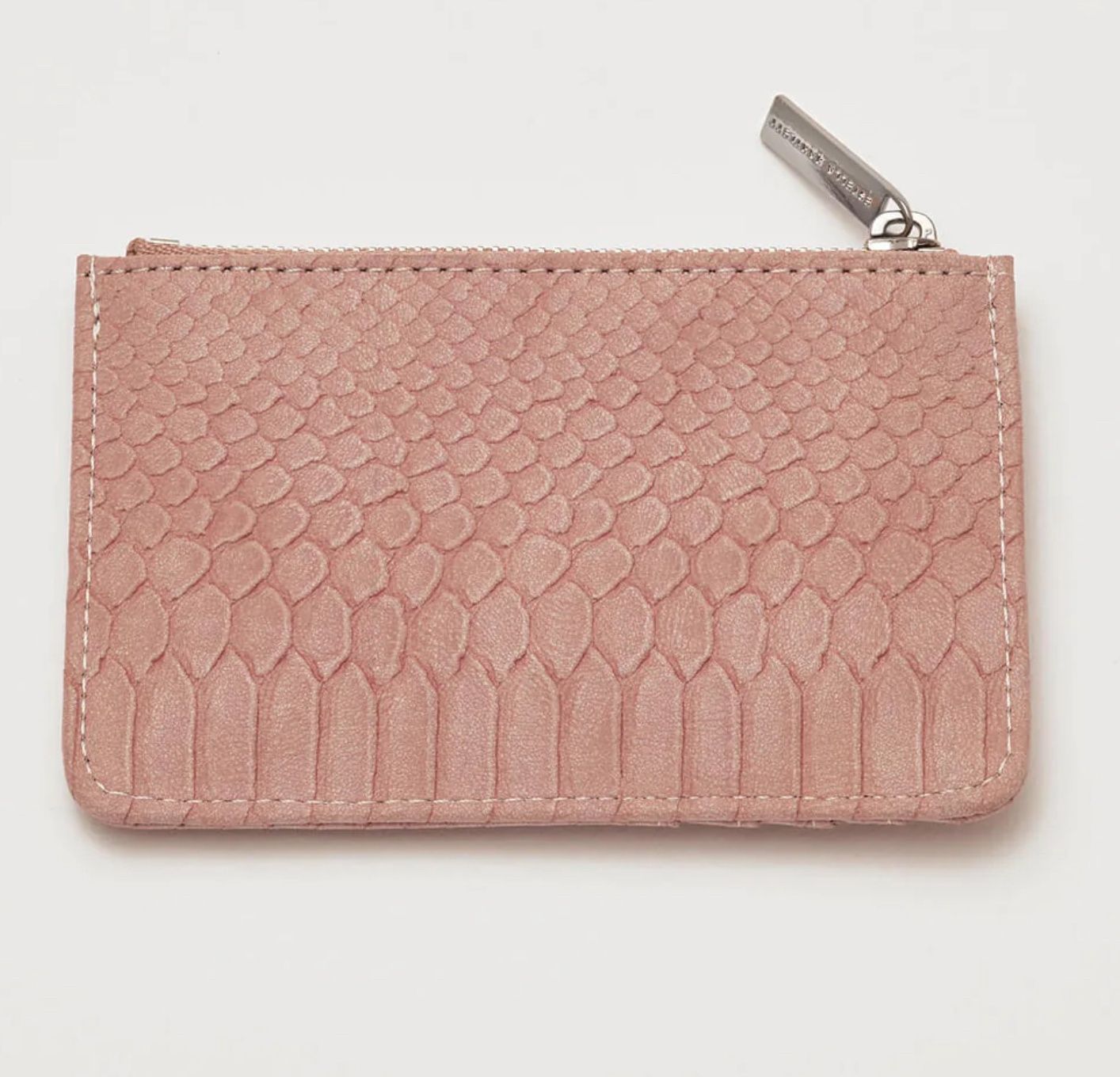 CARD PURSE PINK CROCK