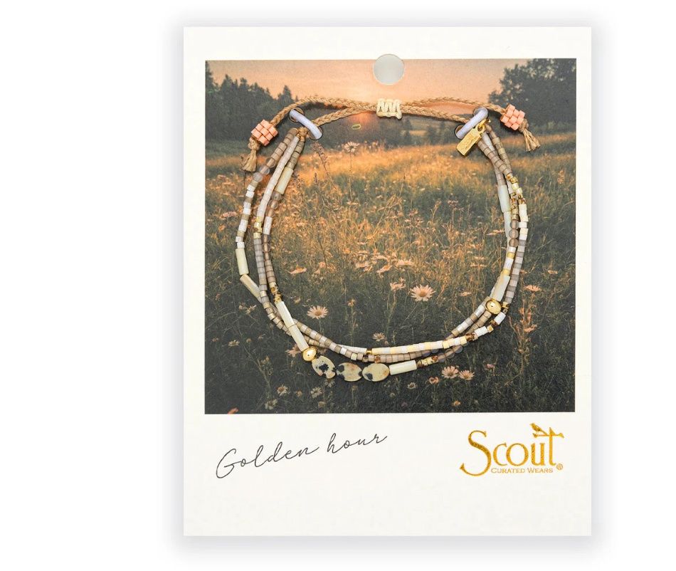 DALMATIAN JASPER STONE OF JOY BRACELET-Golden Hour