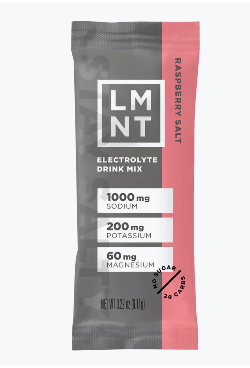 LMNT Raspberry Electrolyte Drink Mix Stick Pack