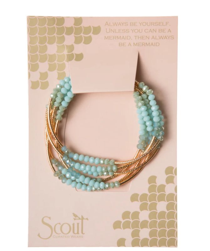 SCOUT WRAP NECK/BRACELET Always  Be Yoursel, Unless You Can Be A Mermaid