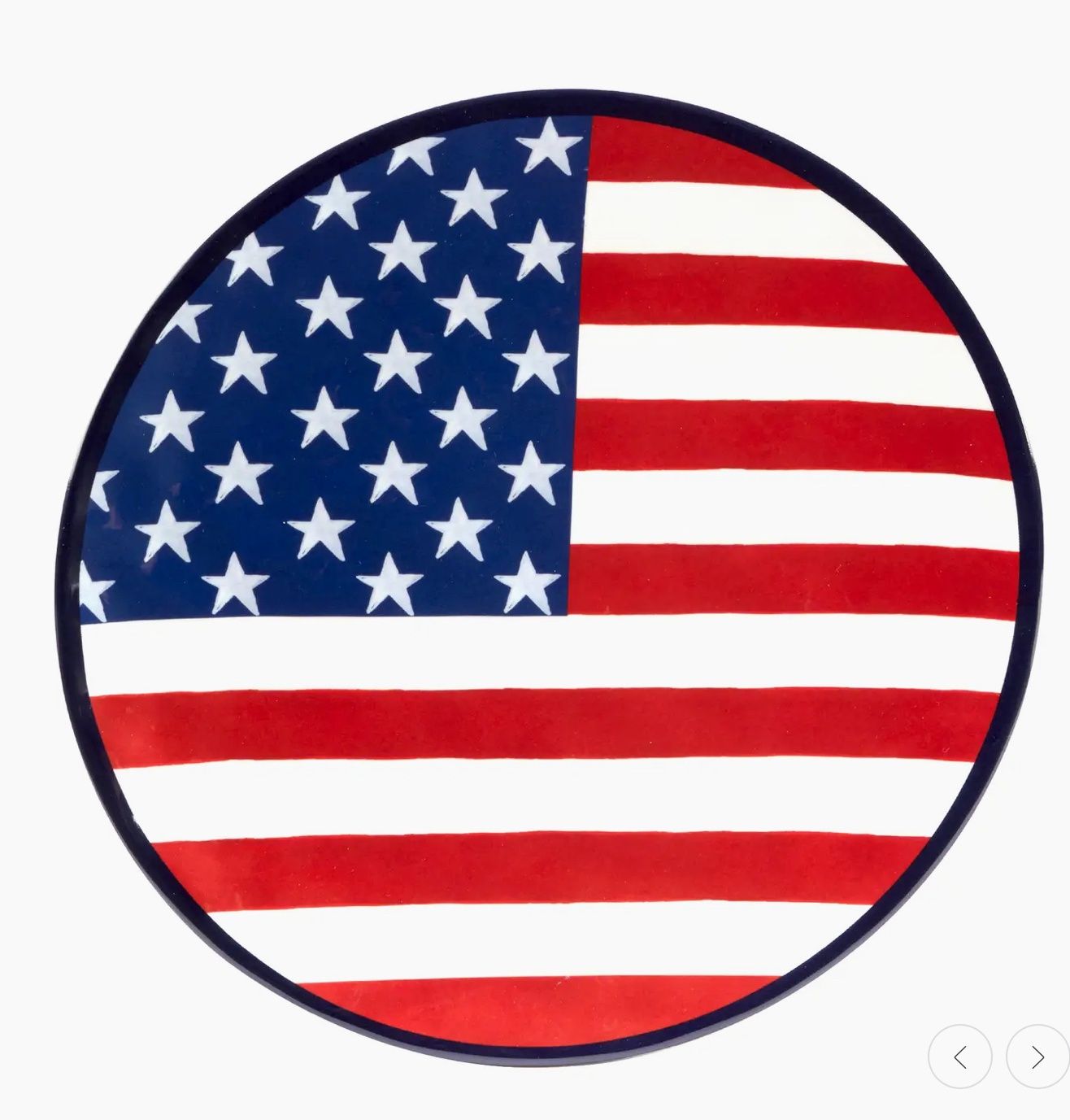 STARS &amp; STRIPES MELAMINE DINNER PLATE