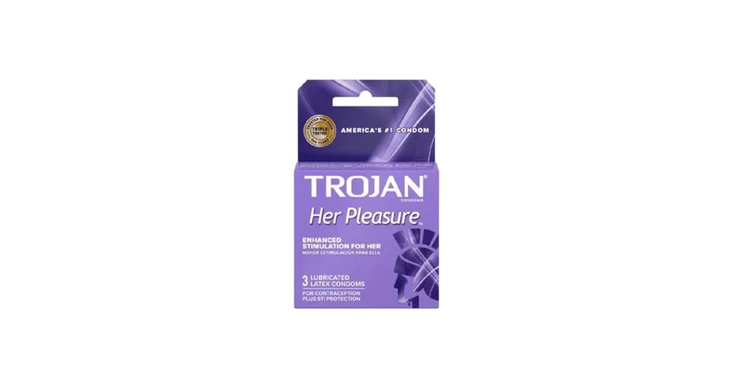 Trojan Her Pleasure Condom 3ct.