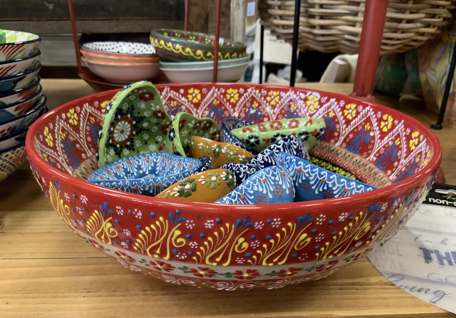 Hand-painted Medium Serving Bowl