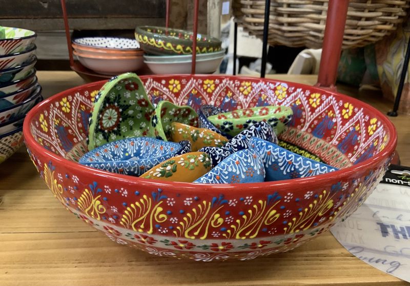 Hand-painted Medium Serving Bowl