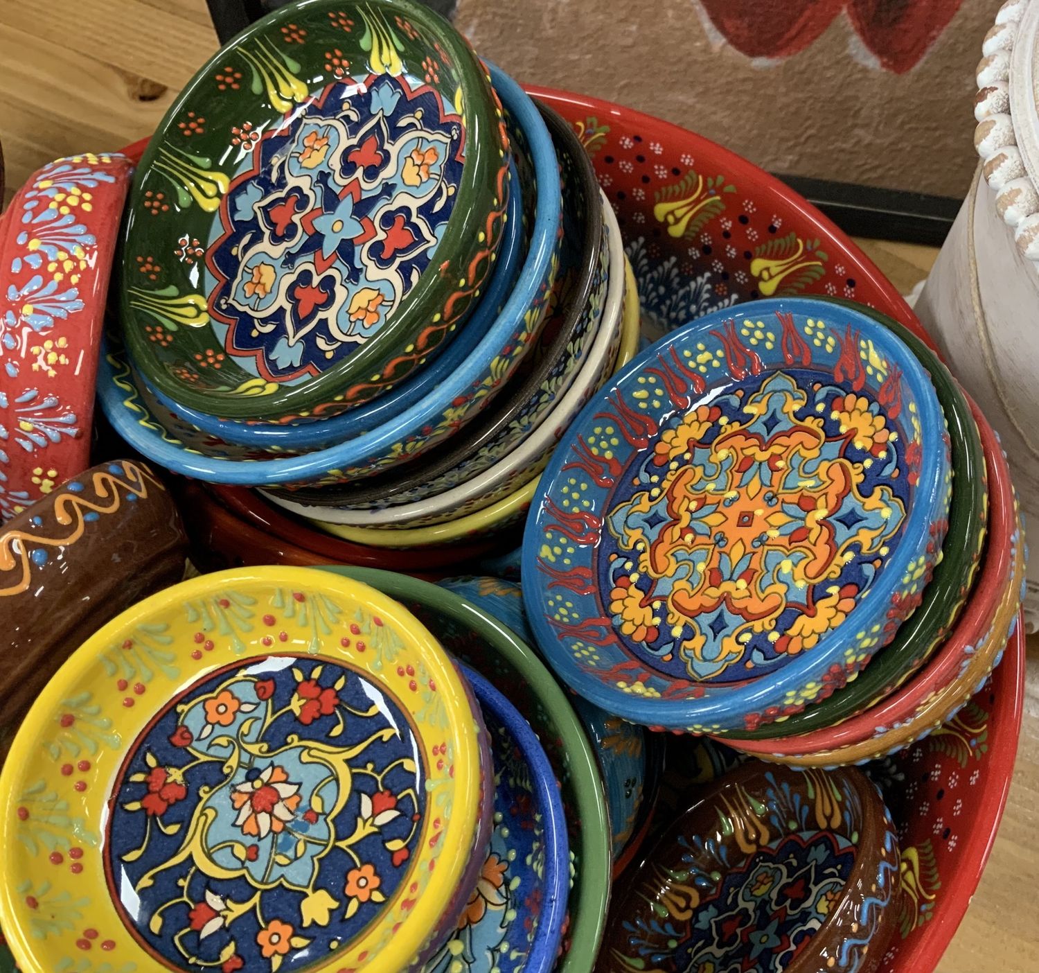 Hand-Painted Shallow Bowl 3.25"