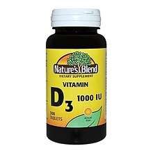 NATURE&#39;S BLEND VITAMIN D3 1000 IU 300 TABLETS