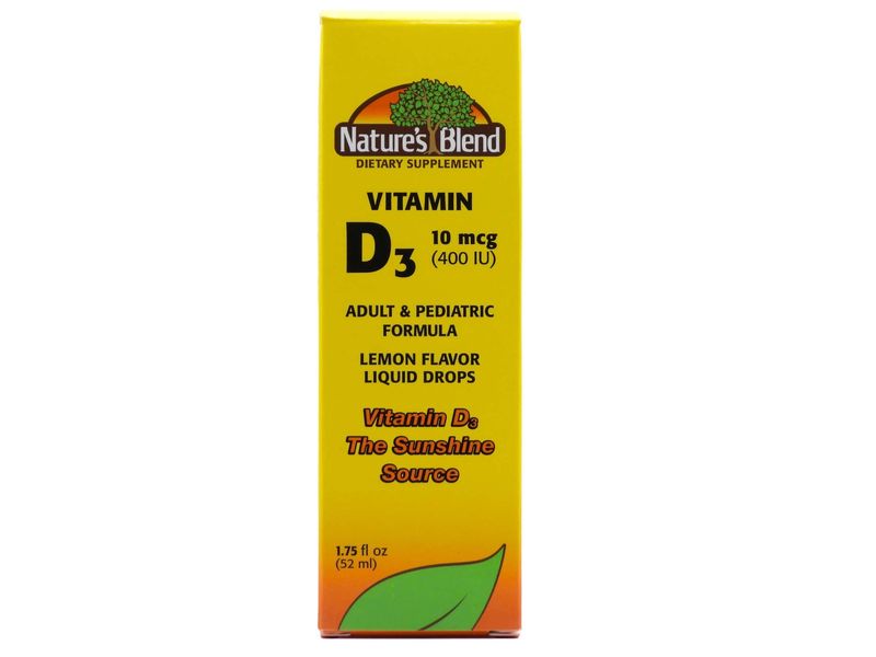 NATURE&#39;S BLEND VITAMIN D3 400IU, 1.75 FL OZ