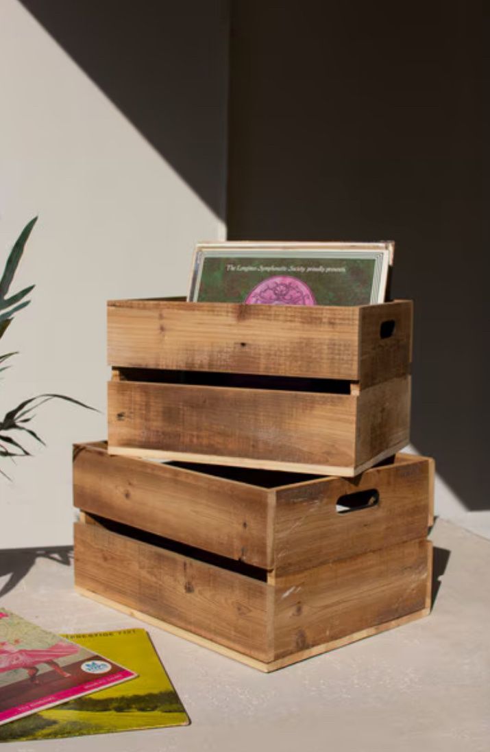 Wooden Slatted Crates