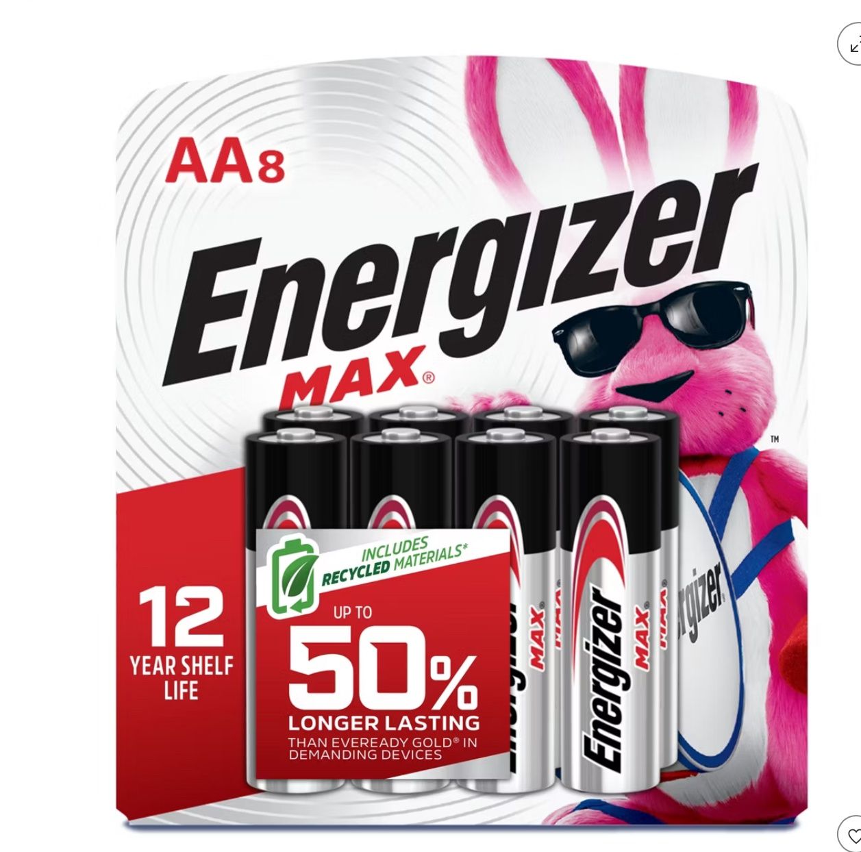 Energizer  AA Batteries  8 PK