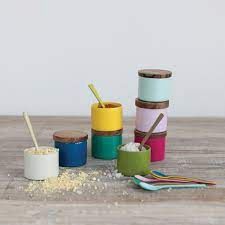 Mini Metal Pinch Pot w/Lid (asst)